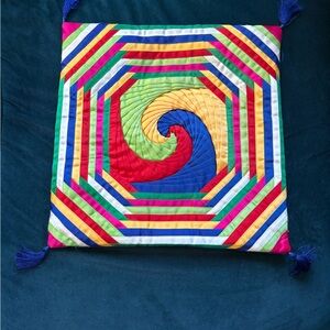 Colorful Geometric Accent Pillow